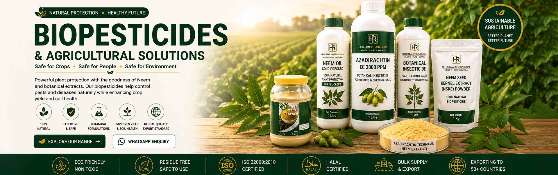 Biopesticides & Agricultural Solutions Manufacturers in UAE (United Arab Emirates)